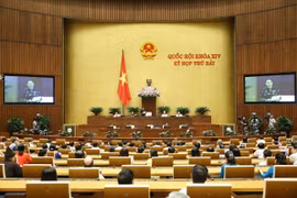 Chủ tịch Quốc hội Nguyễn Thị Kim Ngân phát biểu kết thúc phiên chất vấn và trả lời chất vấn. (Ảnh: Dương Giang - TTXVN)