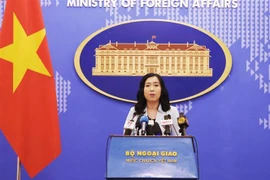 Người phát ngôn Bộ Ngoại giao Lê Thị Thu Hằng. (Ảnh: Lâm Khánh/TTXVN)