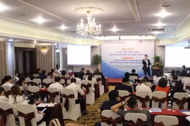 Hội thảo Cơ hội xuất nhập khẩu cho doanh nghiệp Việt Nam và Ba Lan năm 2018. (Ảnh: Xuân Dự/TTXVN)