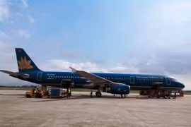 Máy bay của hãng hàng không Vietnam Airlines. (Ảnh: Việt Hùng/Vietnam+)