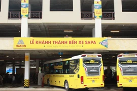 Bến xe Sapa có sức chứa tối đa gần 300 xe, với tổng suất đầu tư lên đến hơn 200 tỷ đồng. (Ảnh: Việt Hùng/Vietnam+)