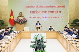 Thủ tướng Phạm Minh Chính chủ trì phiên họp. (Ảnh: Dương Giang/TTXVN)