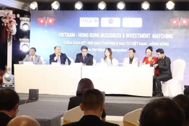 Diễn đàn kết nối giao thương và đầu tư Việt Nam-Hong Kong (Trung Quốc). (Ảnh: Xuân Anh/TTXVN)
