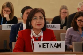 Đại sứ Lê Thị Tuyết Mai, Trưởng Phái đoàn đại diện thường trực Việt Nam tại Geneva. (Ảnh: Nguyễn Tuấn/TTXVN)