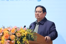 Thủ tướng Phạm Minh Chính phát biểu chỉ đạo hội nghị. (Ảnh: Dương Giang/TTXVN)