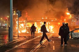 Bạo loạn tại Dublin, Ireland. (Nguồn: Irish Times)