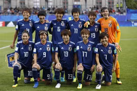 Đội tuyển U20 nữ Nhật Bản trước trận chung kết FIFA World Cup U-20 2018 tại Vannes, Pháp ngày 4/8. (Ảnh: THX/TTXVN)