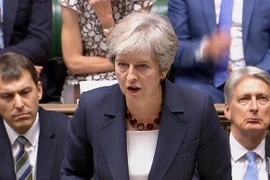 Thủ tướng Anh Theresa May phát biểu trong cuộc họp Hạ viện tại thủ đô London tháng 9/2018. (Ảnh: AFP/TTXVN)