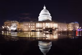 Tòa nhà Quốc hội Mỹ tại Washington D.C., ngày 21/12/2018. (Ảnh: THX/TTXVN)
