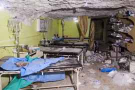  Cảnh tàn phá tại thị trấn Khan Sheikhun, Syria, sau vụ tấn công được cho là sử dụng vũ khí hóa học. (Nguồn: Getty/TTXVN)