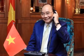 Thủ tướng Nguyễn Xuân Phúc điện đàm với bà Dame Patsy Reddy, Toàn quyền New Zealand. (Ảnh: Thống Nhất/TTXVN)