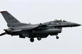 Máy bay F-16 của Mỹ. (Nguồn: Kyodo/TTXVN)