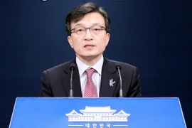 Người phát ngôn Nhà Xanh Kim Eui-kyeom. (Nguồn: Yonhap/TTXVN)