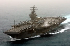  Tàu sân bay USS Theodore Roosevelt của Hải quân Mỹ. (Nguồn: AFP/TTXVN)