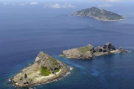Quần đảo tranh chấp mà Nhật Bản gọi là Senkaku còn Trung Quốc gọi là Điếu Ngư. (Nguồn: Kyodo/TTXVN)