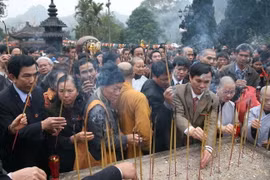 Lễ hội Chùa Hương. (Ảnh: Quý Trung/TTXVN)