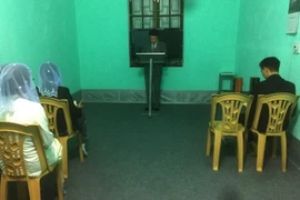 Một buổi truyền đạo trái phép của Hội thánh Đức Chúa trời tại huyện Như Thanh, Thanh Hóa. Ảnh minh họa. (Nguồn: TTXVN phát)