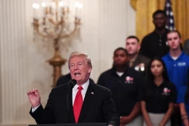 Tổng thống Mỹ Donald Trump tại một sự kiện ở Nhà Trắng, Washington, D.C., ngày 19/7. (Nguồn: THX/TTXVN)