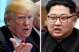 Tổng thống Mỹ Donald Trump và nhà lãnh đạo Triều Tiên Kim Jong-un. (Nguồn: AFP/ TTXVN)
