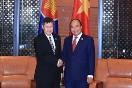 Thủ tướng Nguyễn Xuân Phúc tiếp Tổng Thư ký Hiệp hội các Quốc gia Đông Nam Á (ASEAN) Lim Jock Hoi. (Nguồn: TTXVN) 