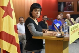Cựu nghị sĩ thuộc cơ quan lập pháp vùng Catalonia Anna Gabriel. (Nguồn: AFP/TTXVN)