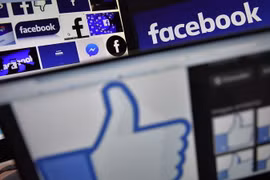 Biểu tượng Facebook. (Nguồn: AFP/TTXVN)