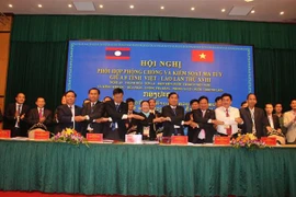 Các tỉnh thể hiện sự quyết tâm trong công tác phòng chống và kiểm soát ma túy trên tuyến biên giới. (Ảnh: Trịnh Duy Hưng/TTXVN)