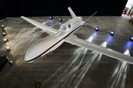 Máy bay do thám không người lái Global Hawk. (Nguồn: Yonhap/TTXVN)