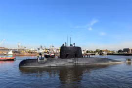 Tàu ngầm ARA San Juan, ngày 2/6/2014. (Nguồn: THX/TTXVN) 