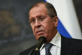 Ngoại trưởng Nga Sergei Lavrov phát biểu tại Moskva ngày 29/3. (Nguồn: AFP/TTXVN)