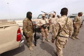 Lực lượng an ninh Libya triển khai tại Tripoli. (Nguồn: AFP/TTXVN)