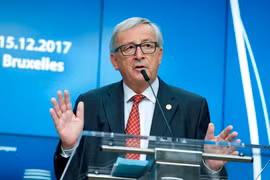 Chủ tịch Ủy ban châu Âu Jean-Claude Juncker. (Nguồn: THX/TTXVN)