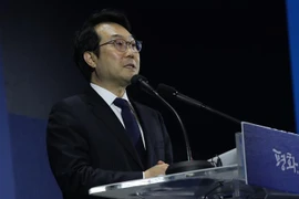 Đặc phái viên Hàn Quốc phụ trách các vấn đề hòa bình và an ninh trên bán đảo Triều Tiên, ông Lee Do-hoon tại cuộc họp báo ở Seoul ngày 20/9/2018. (Ảnh: YONHAP/TTXVN)