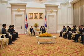  Quang cảnh buổi tiếp. (Ảnh: Minh Hưng/TTXVN)