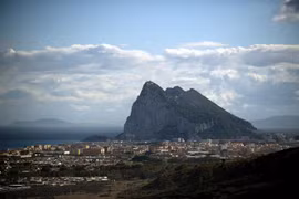 Quần đảo Gibraltar gần thành phố Cadiz, Tây Ban Nha ngày 16/10/2018. (Ảnh: AFP/TTXVN)
