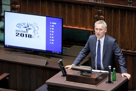 Tổng thư ký NATO Jens Stoltenberg. (Nguồn: PAP/TTXVN)