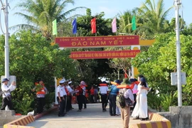 Màu xanh trên đảo Nam Yết. (Ảnh: Hữu Chiến/Vietnam+)