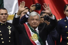 Tân Tổng thống Mexico Andres Manuel Lopez Obrador tại lễ tuyên thệ nhậm chức ở Mexico City ngày 1/12/2018. (Ảnh: AFP/TTXVN)