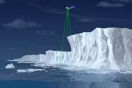 ICESat-2 có nhiệm vụ đo chiều cao thay đổi của băng trên Trái Đất. (Nguồn: NASA)