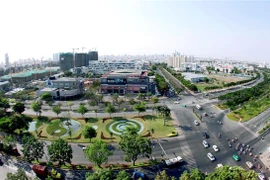 Khu đô thị Phú Mỹ Hưng, quận 7. (Ảnh: Quang Nhựt/TTXVN)