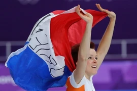 Nữ vận động viên Hà Lan Jorien ter Mors. (Nguồn: YONHAP/TTXVN)