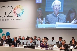  Các Bộ trưởng Tài chính và Thống đốc ngân hàng trung ương G20 tại hội nghị ở Buenos Aires, Argentina ngày 21/7. (Ảnh: EFE-EPA/TTXVN)