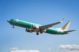 Mẫu máy bay BBJ MAX. (Nguồn: Marian Lockhart)