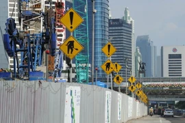 Đường phố ở thủ đô Jakarta. (Nguồn: AFP/TTXVN)