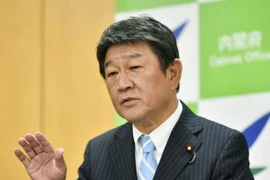 Bộ trưởng Tái thiết kinh tế Nhật Bản Toshimitsu Motegi. (Nguồn: Kyod0/TTXVN)