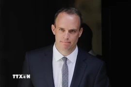  Bộ trưởng phụ trách vấn đề Brexit của Anh Dominic Raab tại thủ đô London ngày 9/7. (Ảnh: AFP/TTXVN)