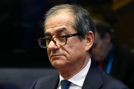 Bộ trưởng kinh tế Italy Giovanni Tria. (Ảnh: AFP/TTXVN)