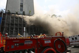 Hiện trường vụ hỏa hoạn. (Nguồn: THX/TTXVN)