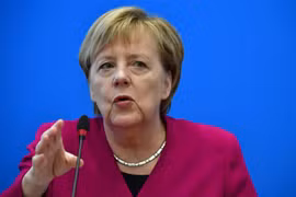 Thủ tướng Đức Angela Merkel phát biểu tại cuộc họp lãnh đạo đảng CDU tại Berlin ngày 29/10/2018. (Ảnh: AFP/ TTXVN) 