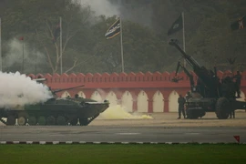 Binh sỹ quân đội Ấn Độ diễn tập ở New Delhi ngày 15/1/2016. (Nguồn: AFP/TTXVN)